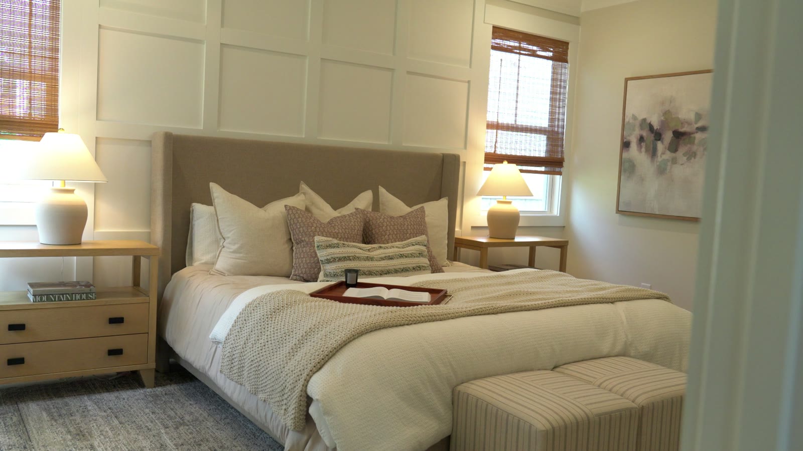 Model home primary bedroom
