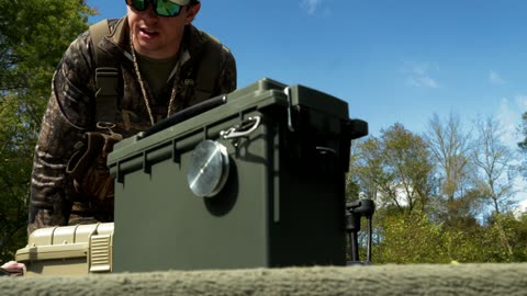 Box on boat, hunter
