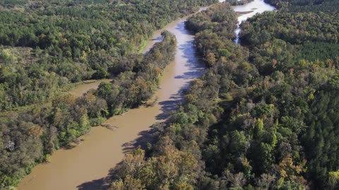 Drone river top